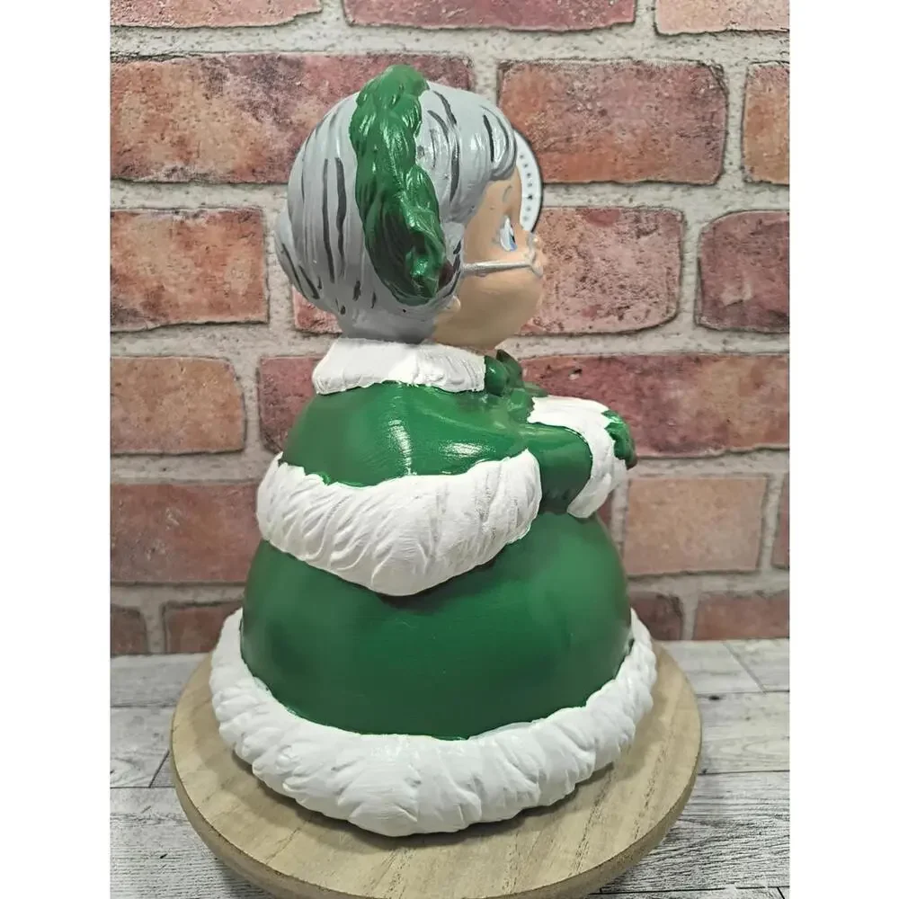 Mrs Claus Ceramic Hobby Hand Painted Vintage Christmas Grandma Figurine Holiday
